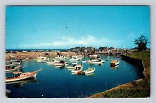 Ogunquit Me-Maine, Perkins Cove Yacht Basin, Antique, Vintage c1961 Postcard picture