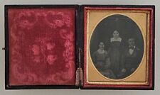 1/6 Plate   Leather Case  Image Family Portrait  Husband  Wife  Daughter picture
