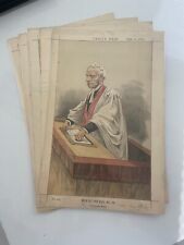 Vanity Fair Lithographs 1872 Lot of 6 