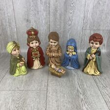 Vtg Arnel’s 1975 Ceramic Nativity , 2= Wise Men, Mary, Joseph, Jesus & Shepard picture