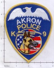 Ohio - Akron K-9 Unit OH Police Dept Patch K9 Goodyear Dog picture