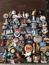 HUGE MIXED LOT OF Vntg Fridge MAGNETS 80 Ish (many Bigger And Heavier Types) picture