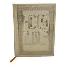 Vintage 1968 Holy Bible Royal Publishers Ivory Family Table New Old Testament KJ picture