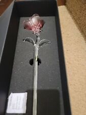 WATERFORD Fleurology Pink Rose Sculpture in Original Box picture