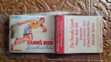 1930's Hamm's Beer Smooth and Mellow  Matchbook Matchcover picture