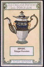 Spode Felspar Porcelain Advertising Postcard Old English Pottery #20 picture