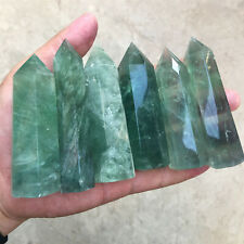 Natural fluorite quartz crystal obelisk wand point healing 10-20pcs 2.2LB picture
