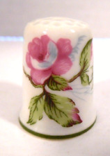 Vintage Haviland Limoges Porcelain Decorative Thimble Roses Sylvia Cream France picture