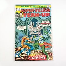 Super-Villain Team-Up #1 VF/NM Doctor Doom Namor Cover (1975 Marvel Comics) picture