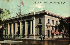 1908 US Post Office in Atlantic City New Jersey Vintage Postcard picture