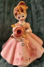 Vintage 1950s Josef Originals January Birthstone Garnet Girl Figurine picture
