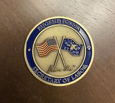 US Secretary of Labor Eugene Scalia Challenge Coin (Authentic) picture