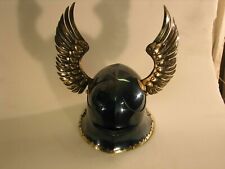 European Close Armor Brass Wings Helmet gift Medieval Steel German Swallet New picture