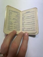 RARE Vintage Unused MINIATURE Address Book 3