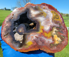 Kentucky Agate Geode Rock - Estill County - Unique Green, Yellow, Cola, Mossy picture