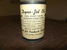 Rare Vintage INDY RACING SPEEDWAY DYNO-JET Old Race Car Graphic Oil Can Full picture