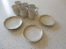 Antique or Vintage Set of 6 Cups and Saucers O&EG Austria Gold Oleg Small picture