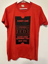 Authentic Vintage Star Wars RETURN OF THE JEDI Promo Opening Day T-Shirt 1983 M picture