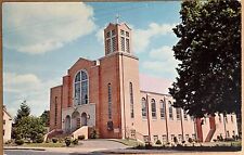 Rockville Conneticut St Joseph’s Church Vintage Postcard c1960 picture