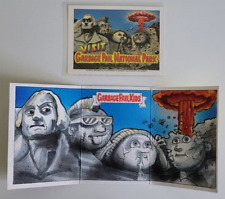GARBAGE PAIL KIDS AT PLAY 2024 NATIONAL PARK ADAM BOMB TRIPTYCH SKETCH WILLIAMS picture