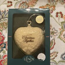 Lenox “25th Christmas Together” Christmas Heart Ornament  picture