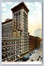 JH3/ Chicago Illinois Postcard c1910 Louis Sullivan Shiller Building Garrick 49 picture