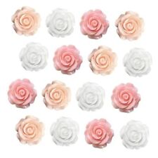 16 pcs - Cute Flower Fridge Magnets, Rose Fridge Magnets, Rose-pink-16pcs picture