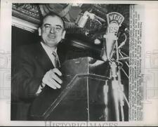 1953 Press Photo Senator Joseph McCarthy Speaking to Executives Club, Chicago picture