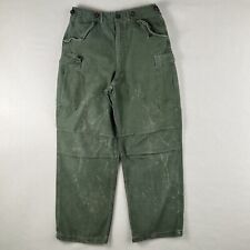 Vintage 50s M-1951 Shell Field Trousers Men’s Long Small 30x30 Korean War Cargo picture