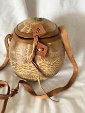 Vintage Coconut And Leather Bag/Purse picture