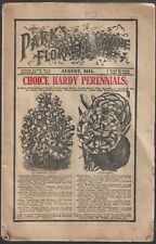Antique Flower Catalog Park's Floral Magazine August 1911 Illustrated VTG Ads  picture