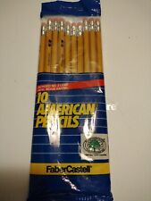 Faber castell #2 Pencils 10 Pack American New Old Stock Vtg 90's Lead Wood picture