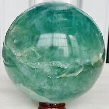 3100G Natural Fluorite ball Colorful Quartz Crystal Gemstone Healing picture