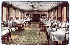 READING PENNSYLVANIA*PA*CITY HOTEL DINING ROOM INTERIOR VIEW*ANTIQUE POSTCARD picture