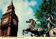 postcard, Queen Boadicea's statue, Westminster Bridge, London, Thornycr Postcard picture