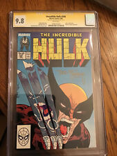 Incredible Hulk #340 CGC 9.8 SS McFarlane Signed In Gold Ink.  Hulk Vs Wolverine picture