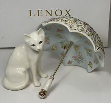 Lenox Cat And Umbrella April Showers May Flowers Butterflies Parvaneh/ with Box picture