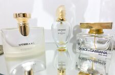 Lot of 3 Empty Vintage Perfume Bottles Dolce & Gabbana, Givenchy, Bvlgari picture