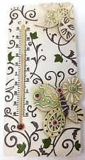 Butterfly Thermometer Wall Hanging Open Wings Pop Art Vintage picture