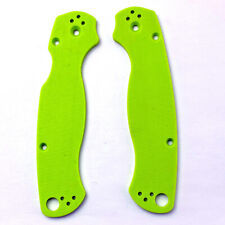 2PCS Custom G10 Handle Scales Patches For Spyderco Paramilitary 2 Green NEW AH9 picture