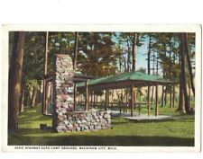 c1922 Dixie Highway Auto Camp Grounds Mackinaw City Michigan MI Postcard picture