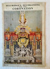 1937 Royal Coronation King George VI England Selfridge's Store Decorations picture