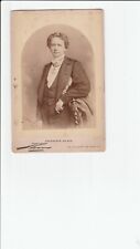 Theatrical Cabinet card GERMAN ACTOR FRIEDRICH HAASE, GREAT AD BACK, S.F. PHOTO picture