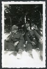 Excellent Photo German Army Ski Troops In Field Hats, Goggles Snow Skis picture