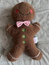 Peppermint Square 20” Plush Gingerbread Man Pillow Doll Decor picture