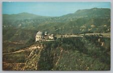Space~Griffith Observatory & Planetarium~Birdseye View~1960s Vintage Postcard picture