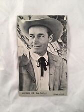 Guy Madison Vintage 1959 NU Card # 118 TV Western Photo Exhibit Card Arcade picture