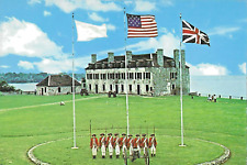 VTG Postcard Old Fort Niagara Three Historic Flags Youngstown New York picture