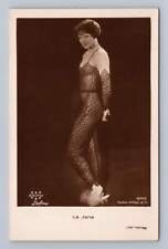 La Jana Silent Film Actress & Dancer RPPC Antique Fashion Photo Postcard ~1920s picture