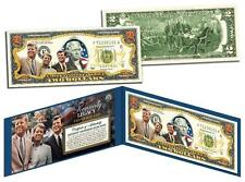 THE KENNEDY FAMILY BROTHERS (JFK/RFK/TED) Colorized U.S. $2 BILL John Robert Ted picture